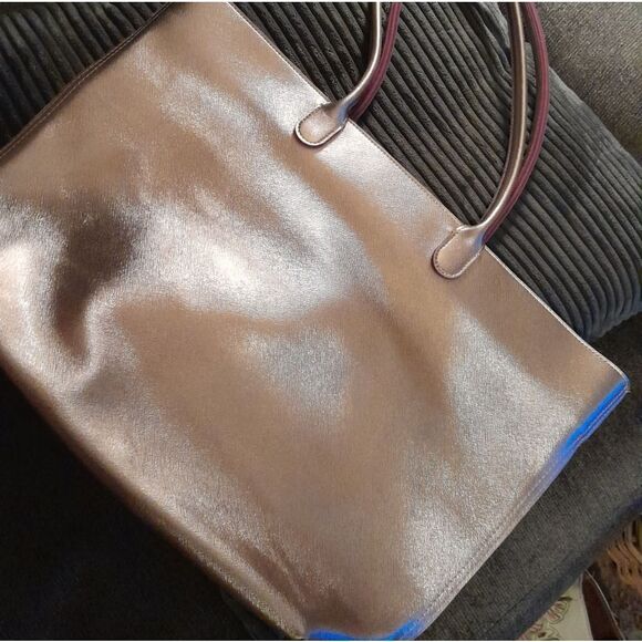 🤠NWOT Gold With Fuschia  Bath & Body Works Tote - Picture 4 of 4